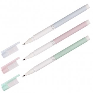 Ручка шариковая MESHU "Dew" синяя, 0,7мм, корпус ассорти фото книги 2