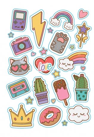 В точку! Bullet-journal. Наклейки для Bullet Journal. Более 300 наклеек (желтая) фото книги 5