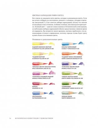 Ботаническая иллюстрация с удовольствием. Пошаговое руководство по изображению цветов, листьев, плодов и других элементов растений фото книги 13