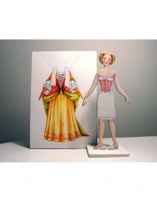 Игровой набор для девочек из картона. Кукла "Барышня" фото книги 4