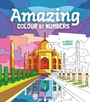 Amazing colour by numbers фото книги