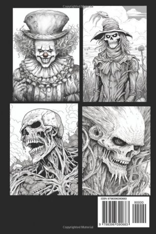 Horror Coloring Book: the scary coloring book for adults фото книги 2