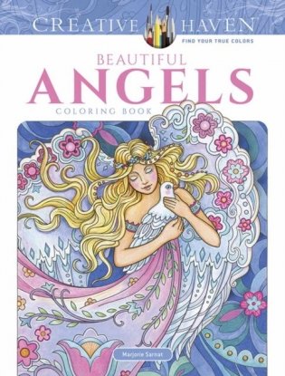 Creative Haven Beautiful Angels Coloring Book фото книги
