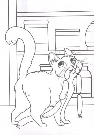 Забавные котики. Маленькая раскраска фото книги 3