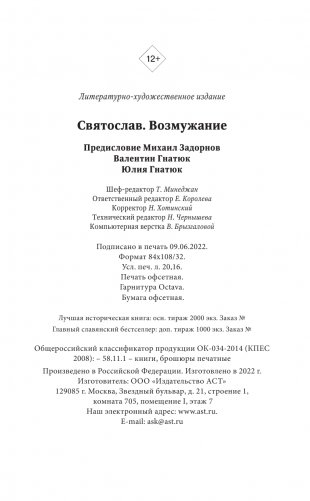 Святослав. Возмужание фото книги 4