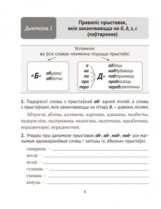 Беларуская мова. Дыктоўка на выдатна. 4 клас фото книги 3