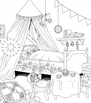 Страна снов. Раскраска из Японии фото книги 7