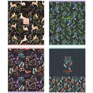 Тетрадь 96 листов, А5, линия BG Woodland, тиснение фольгой. Арт. Т5ск96_тгф 10060 фото книги