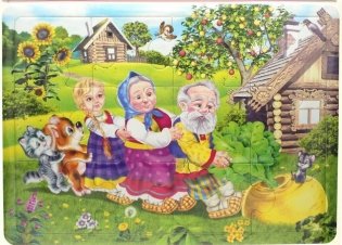 Пазл "Репка", 12 элементов фото книги