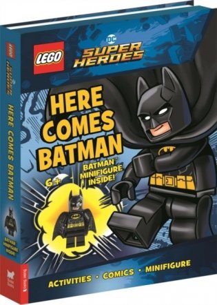 LEGO DC Super Heroes: Here Comes Batman (with Batman minifigure) фото книги