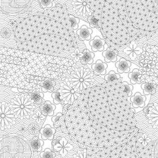 Загадочная Япония. 70 рисунков для раскрашивания и снятия стресса фото книги 2