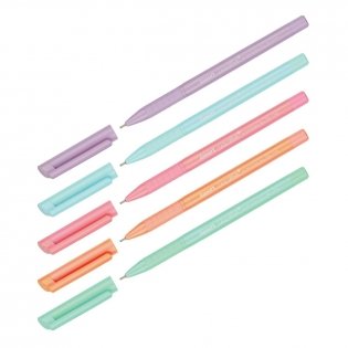 Ручка шариковая Luxor "Liquiwrite" синяя, 0,7 мм, с антибактериальным грипом, корпус ассорти. Арт. 2030P/50DU/19410P/50DU фото книги