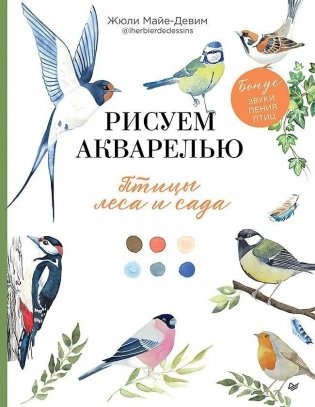 Рисуем акварелью: птицы леса и сада фото книги
