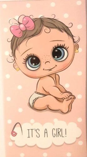 Конверт для денег. Рождение малыша. Девочка фото книги